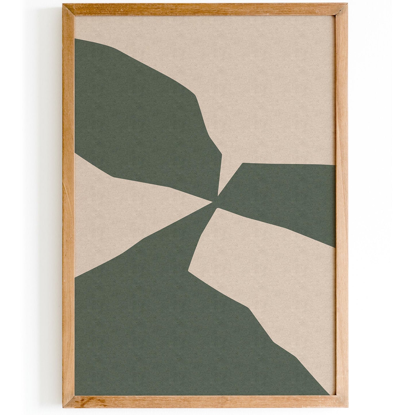 Green Abstract Shapes Poster