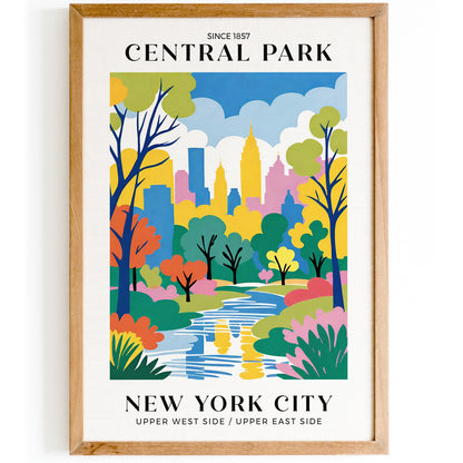 Central Park NYC Travel Art Print