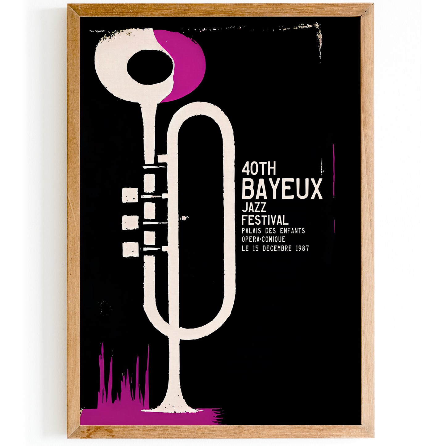 40th Bayeux Jazz Festival 1987 Poster