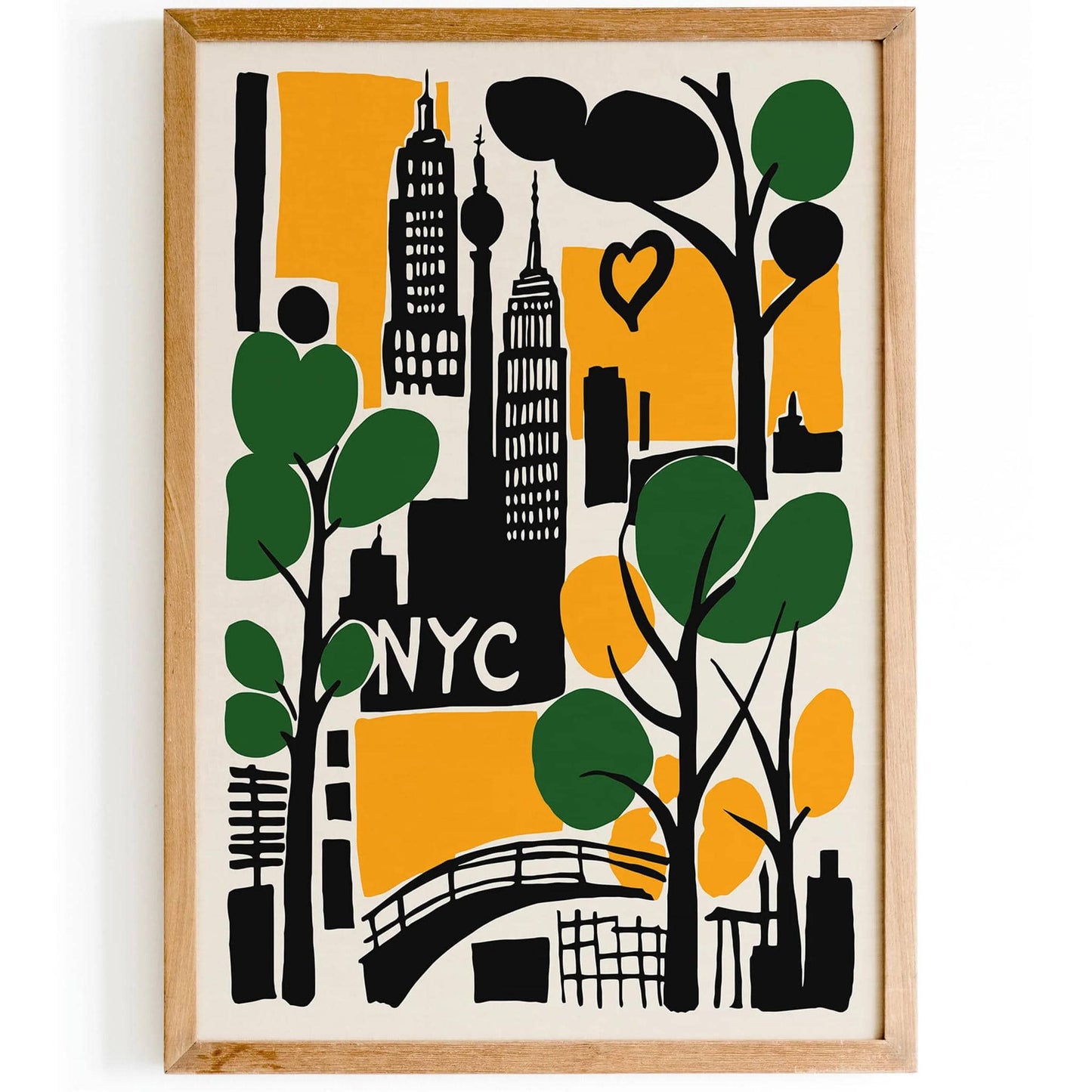 Retro New York City Travel Poster