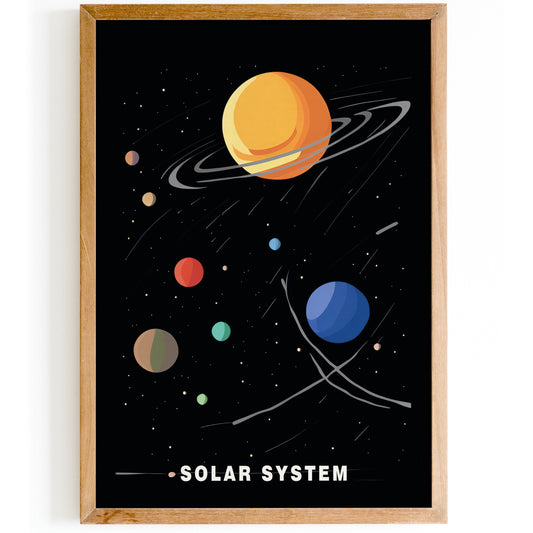 Solar System - Space Wall Art Print