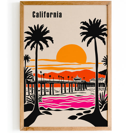 Caifornia Landscape Travel Art Print