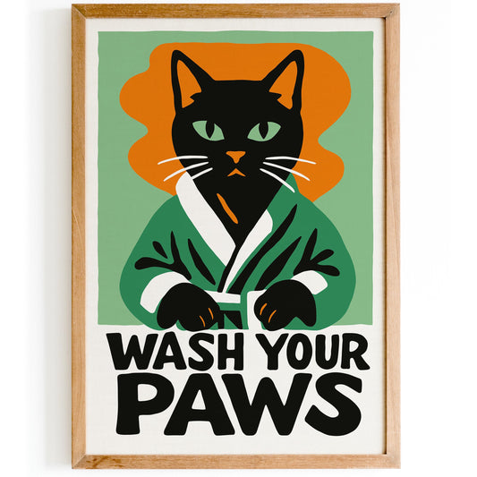 Wash Your Paws Poster