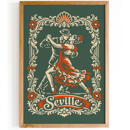 Seville City of Tango Poster Print