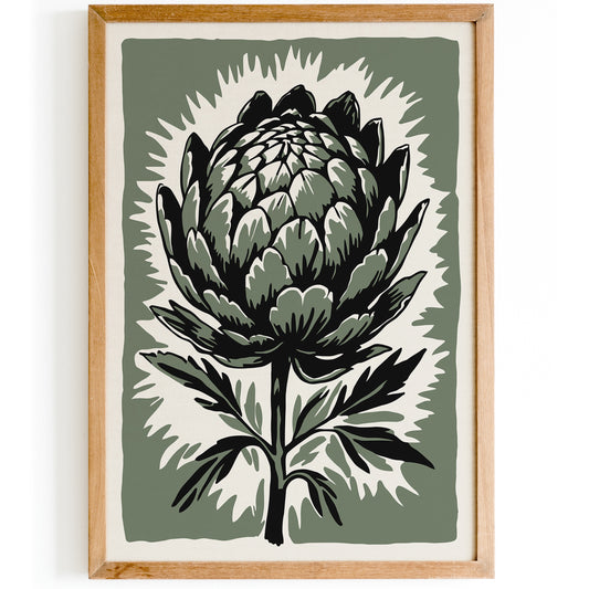 Artichoke Aesthetic Art Print