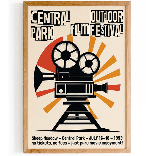 1993 Central Park Film Poster Print