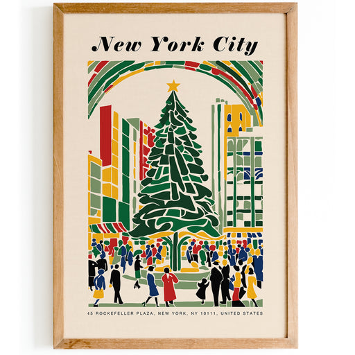 New York Christmas Poster