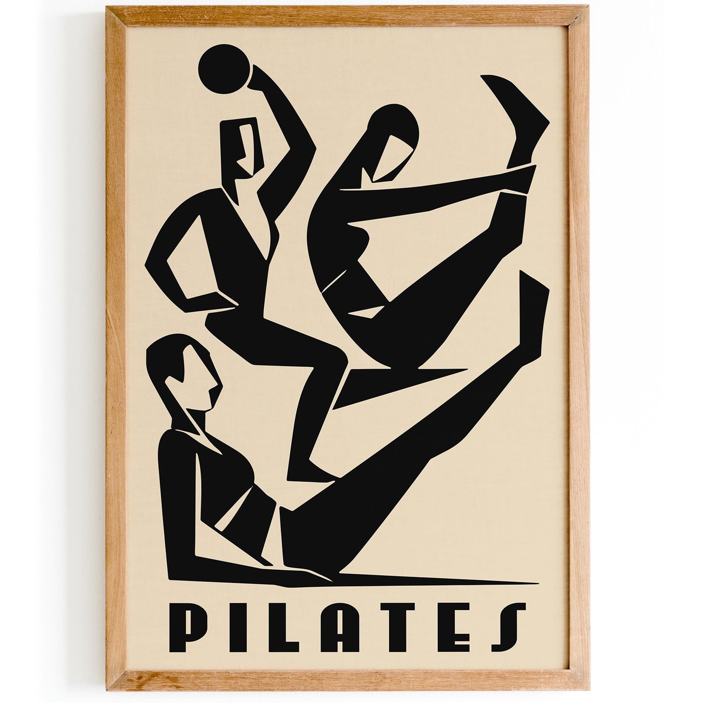 Modern Pilates Poster - Gym Wall Art Decor Print
