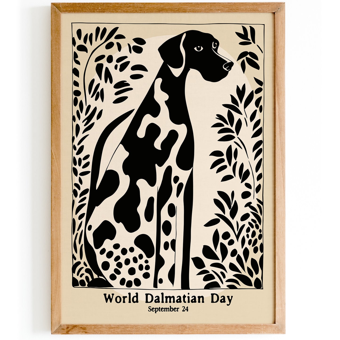 World Dalmatian Day B&W Poster