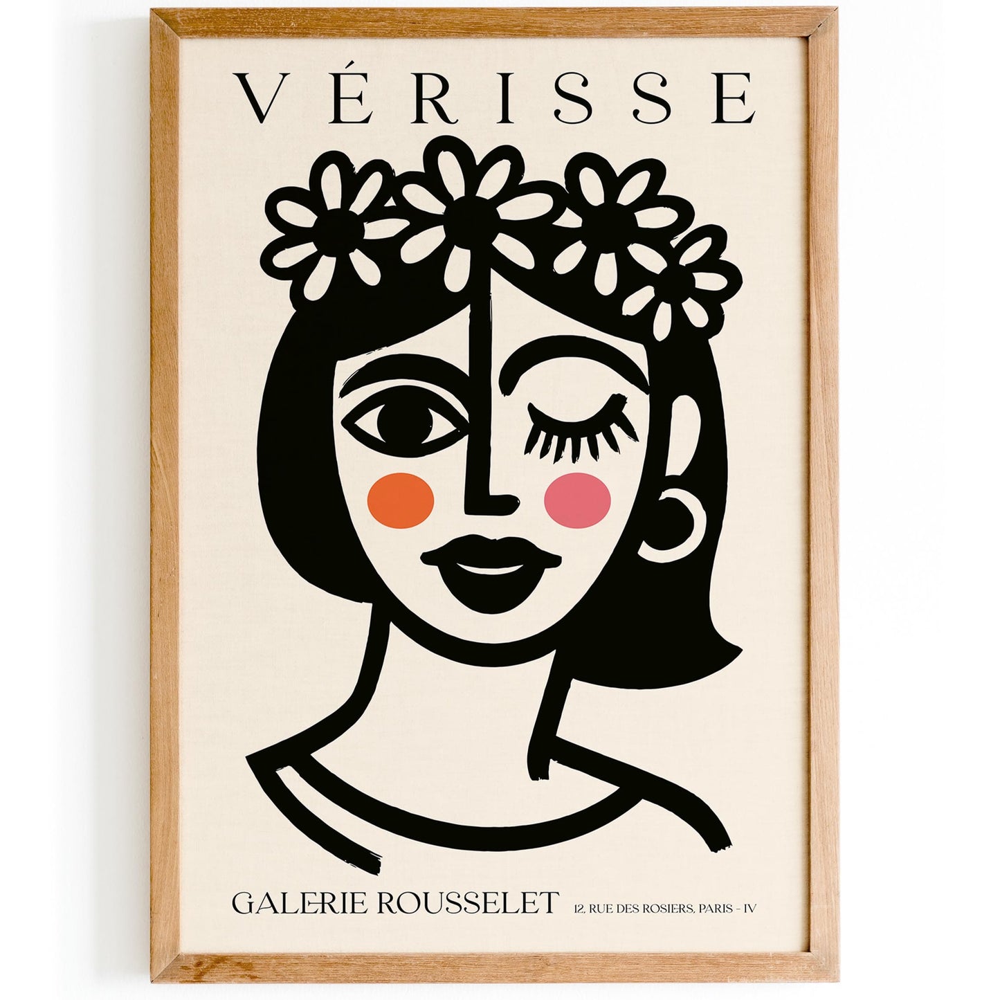 Girl with Flower Crown – Verisse Galerie Rousselet Art Print