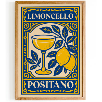 Limoncello Positano Poster – Italian Kitchen Wall Art