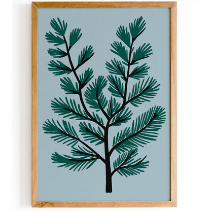 Christmas Tree Branch Art Print