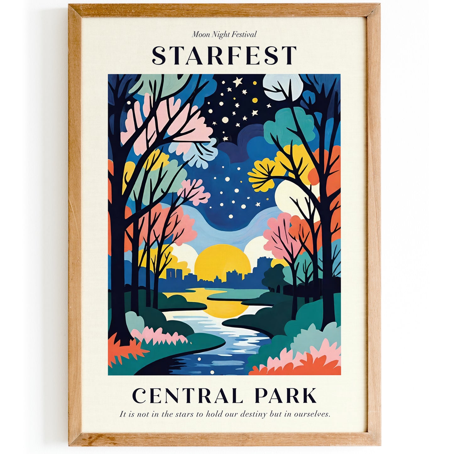 Starnight Festival NYC Art Print: Home Decor