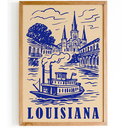 Louisiana Travel Poster