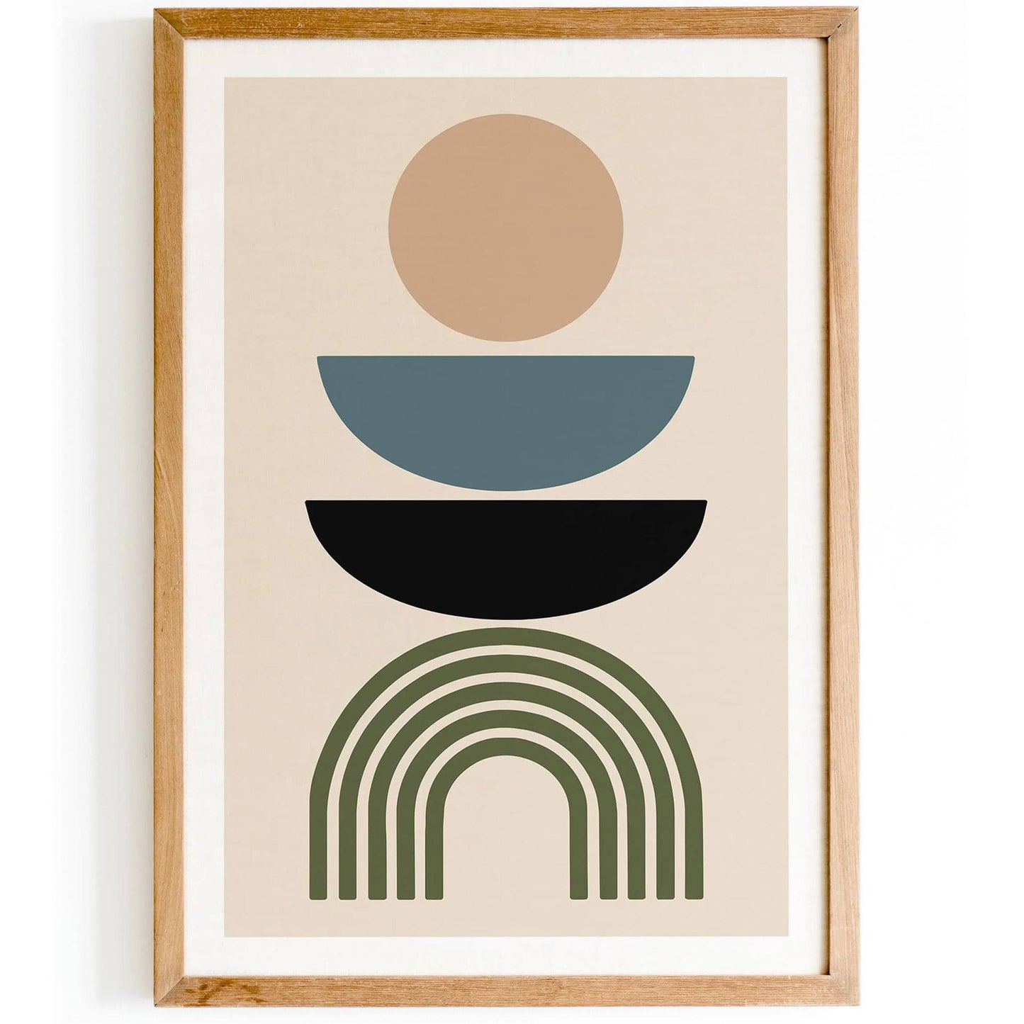 Modern Geometric Poster - Mancave Wall Decor