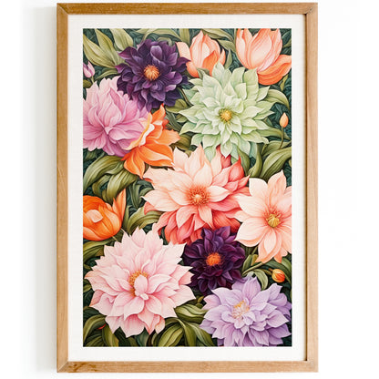 Modern Flowers Art Print