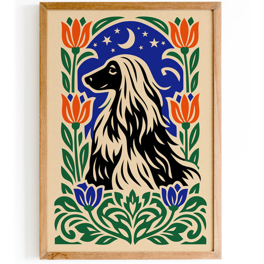 Cute Protrait of a Dog Poster Print