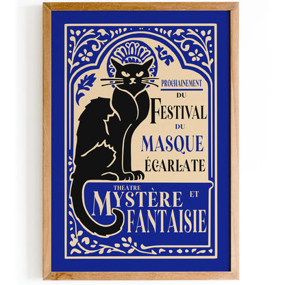 Festival du Masque Vintage Theatre Poster
