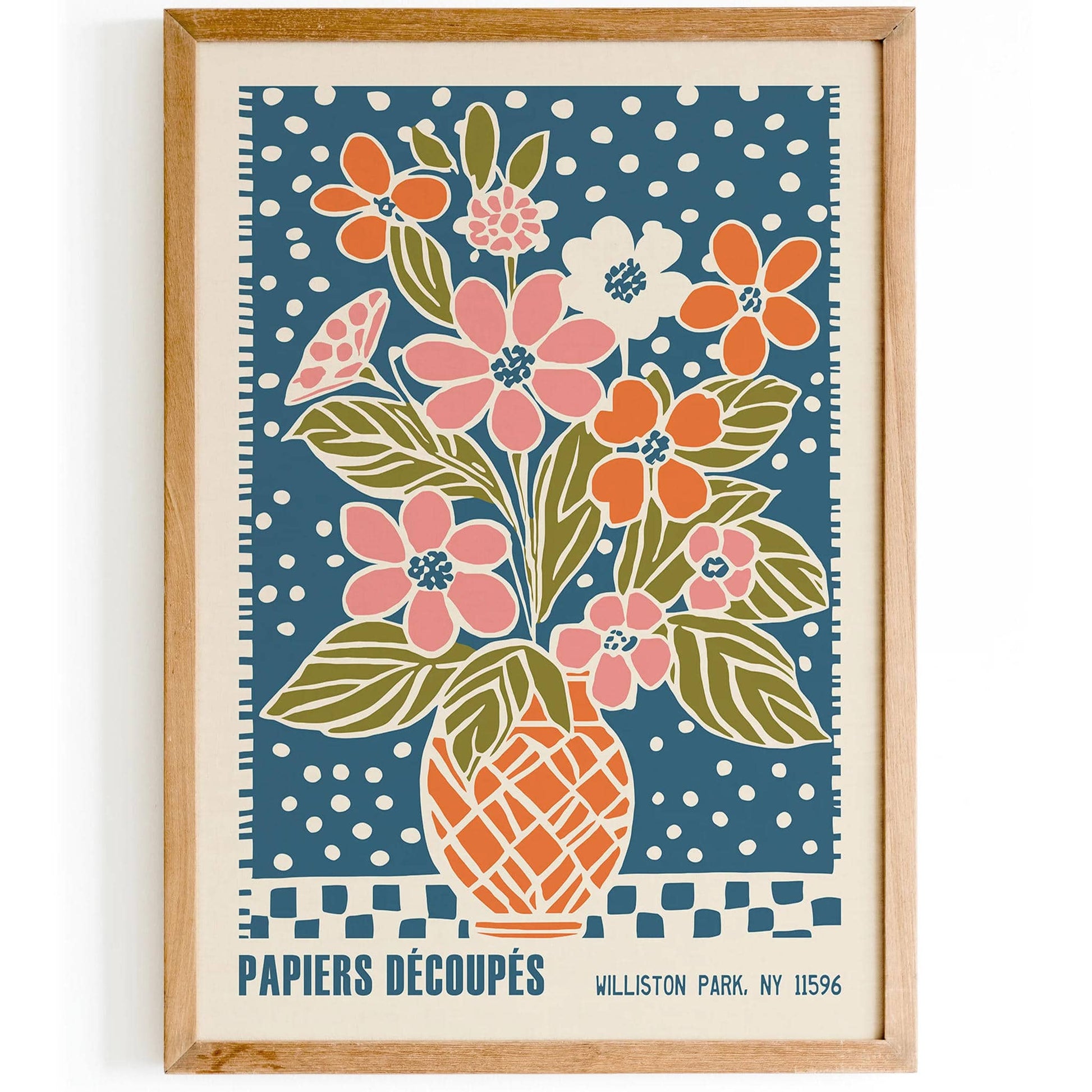 Retro Papiers Decoupes Williston Park Art Print - HypeSheriff
