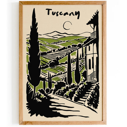 Tuscany Landscape Wall Art Print 2025