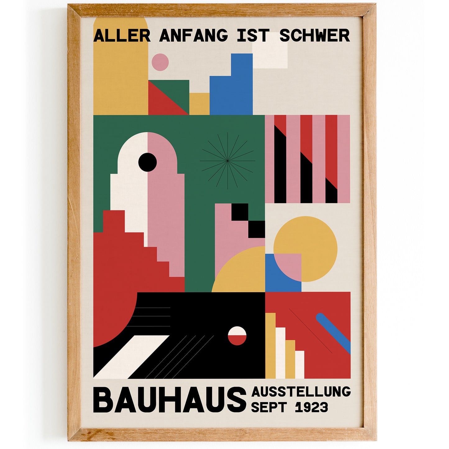 Bauhaus Ausstellung 1923 Retro Poster