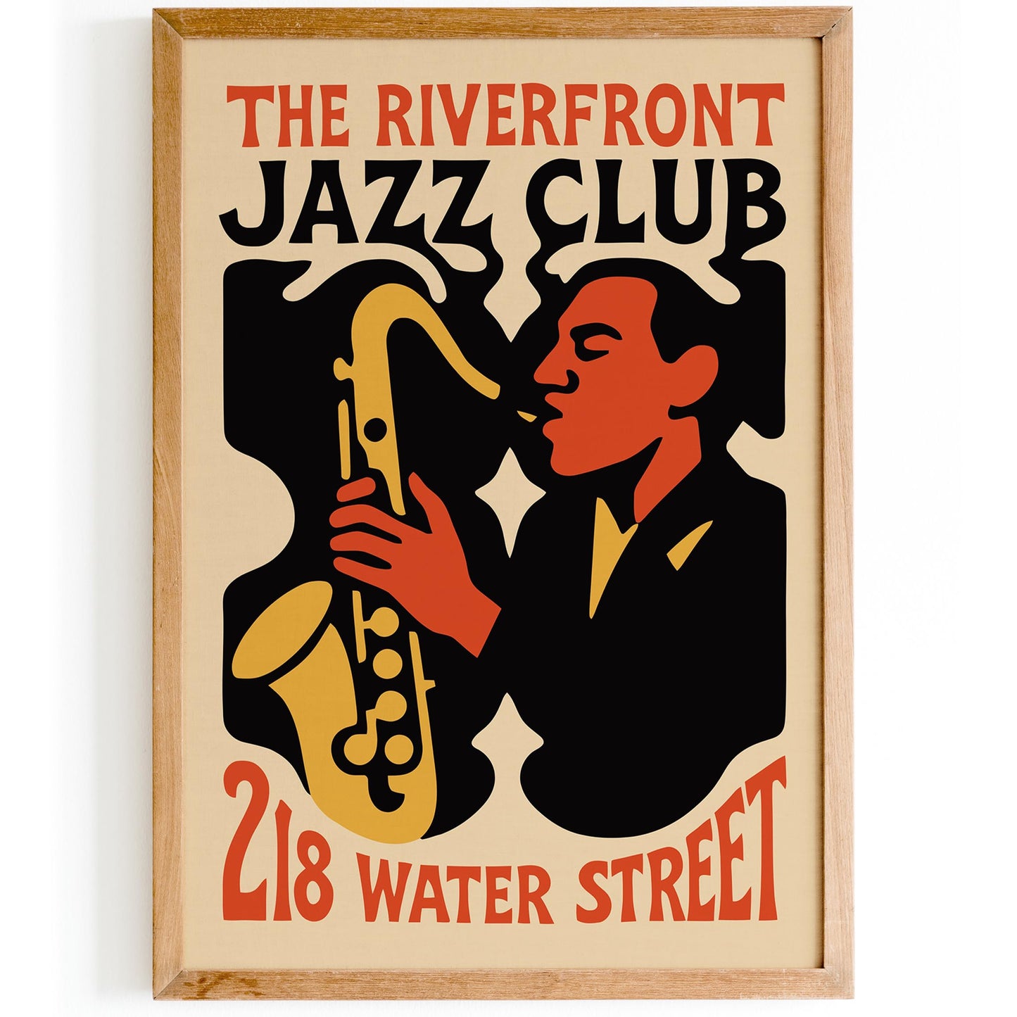 Riverfront Jazz Club Poster
