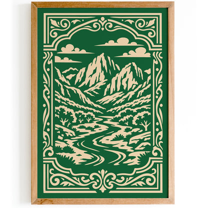Green Zion National Park Poster