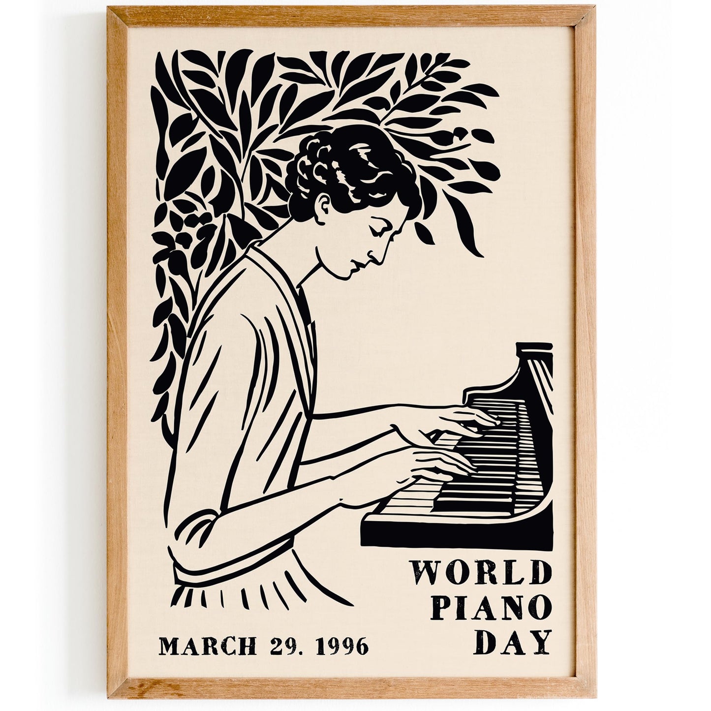 World Piano Day Music Poster