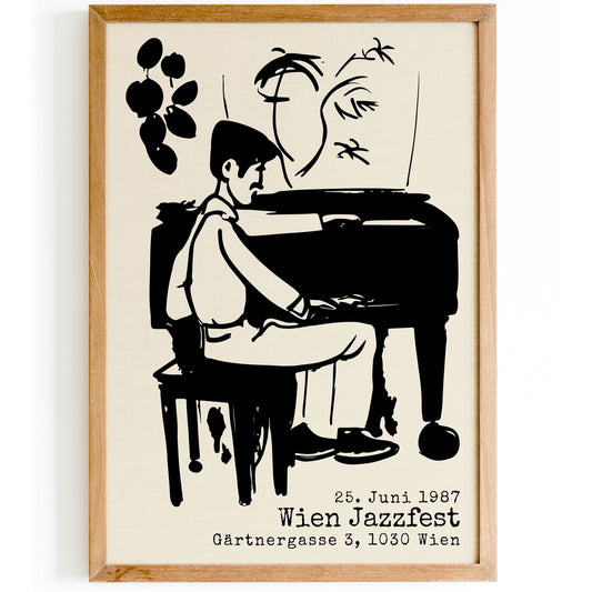 Wien JazzFest Vintage Poster