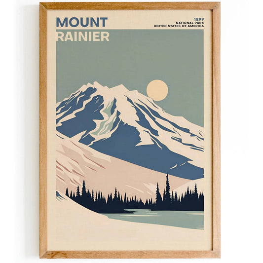 Mount Rainier National Park Poster