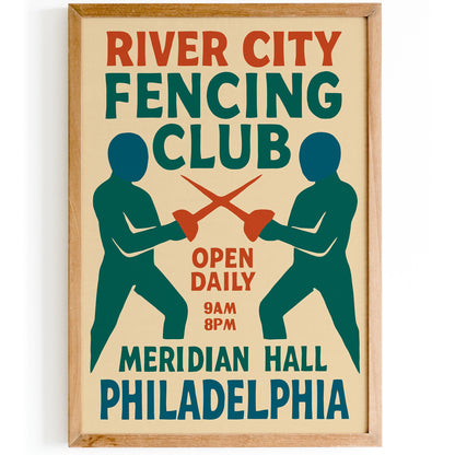 River City Fencing Poster