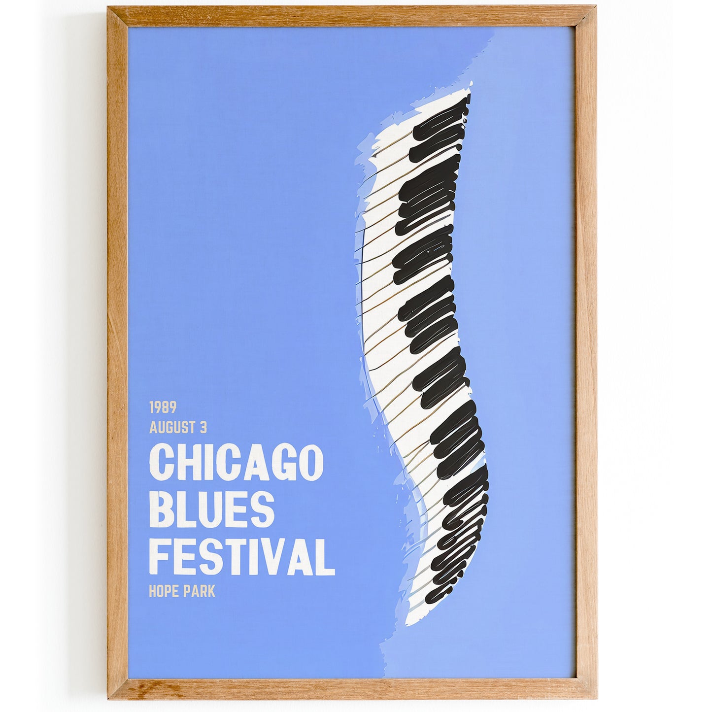 Chicago Blues Festival 1989 Minimal Poster