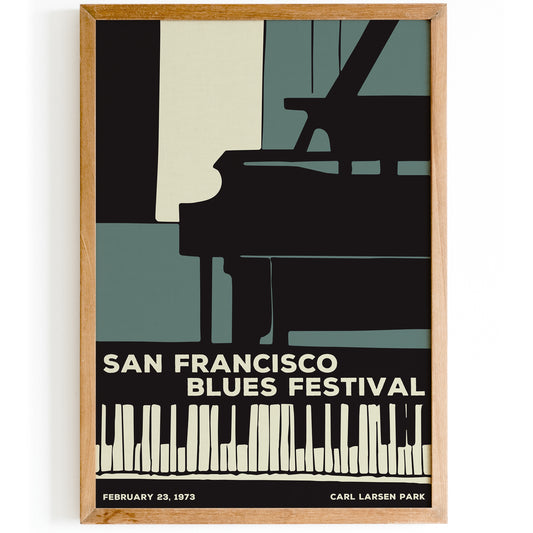 San Francisco Blues Festival Vintage Poster