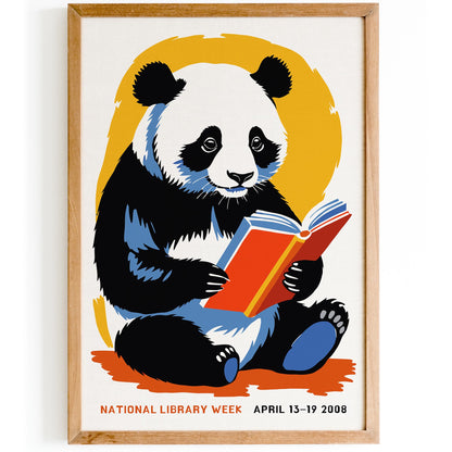 Reading Panda Wall Art