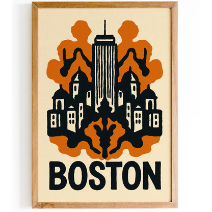 Boston Skyline Poster