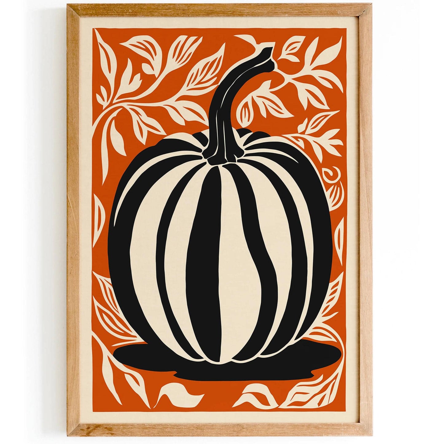 Pumpkin Art Print for Kitchen Decor - HypeSheriff