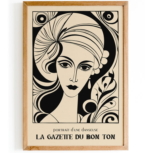 French La Gazette Vintage Cover Art Print