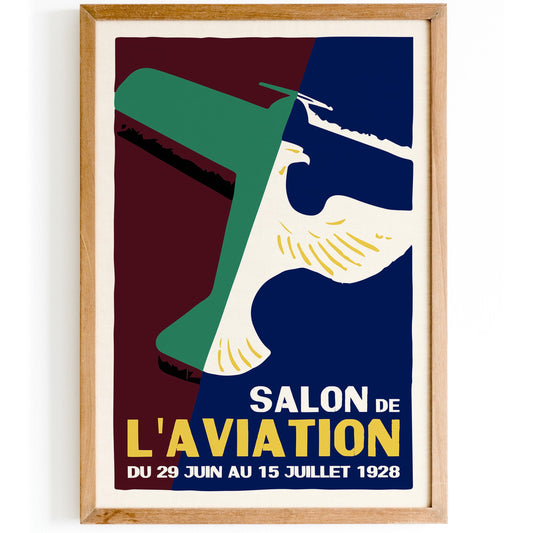 1928 French Aviation Art Print