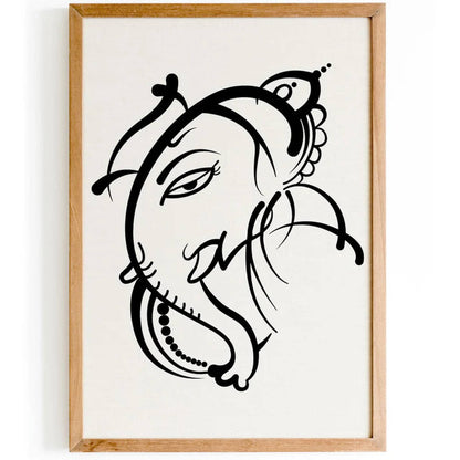 Indian Ganesh Art Print - HypeSheriff