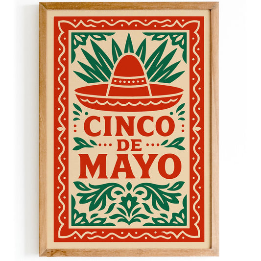 Mexican Decor Poster - Cinco de Mayo Print