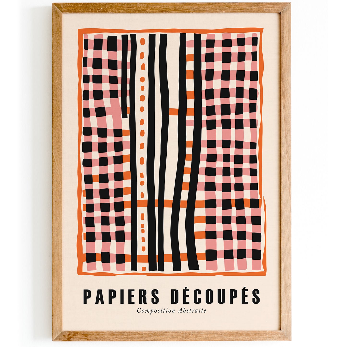 Paper Cut Outs Abstract Retro Wall Art