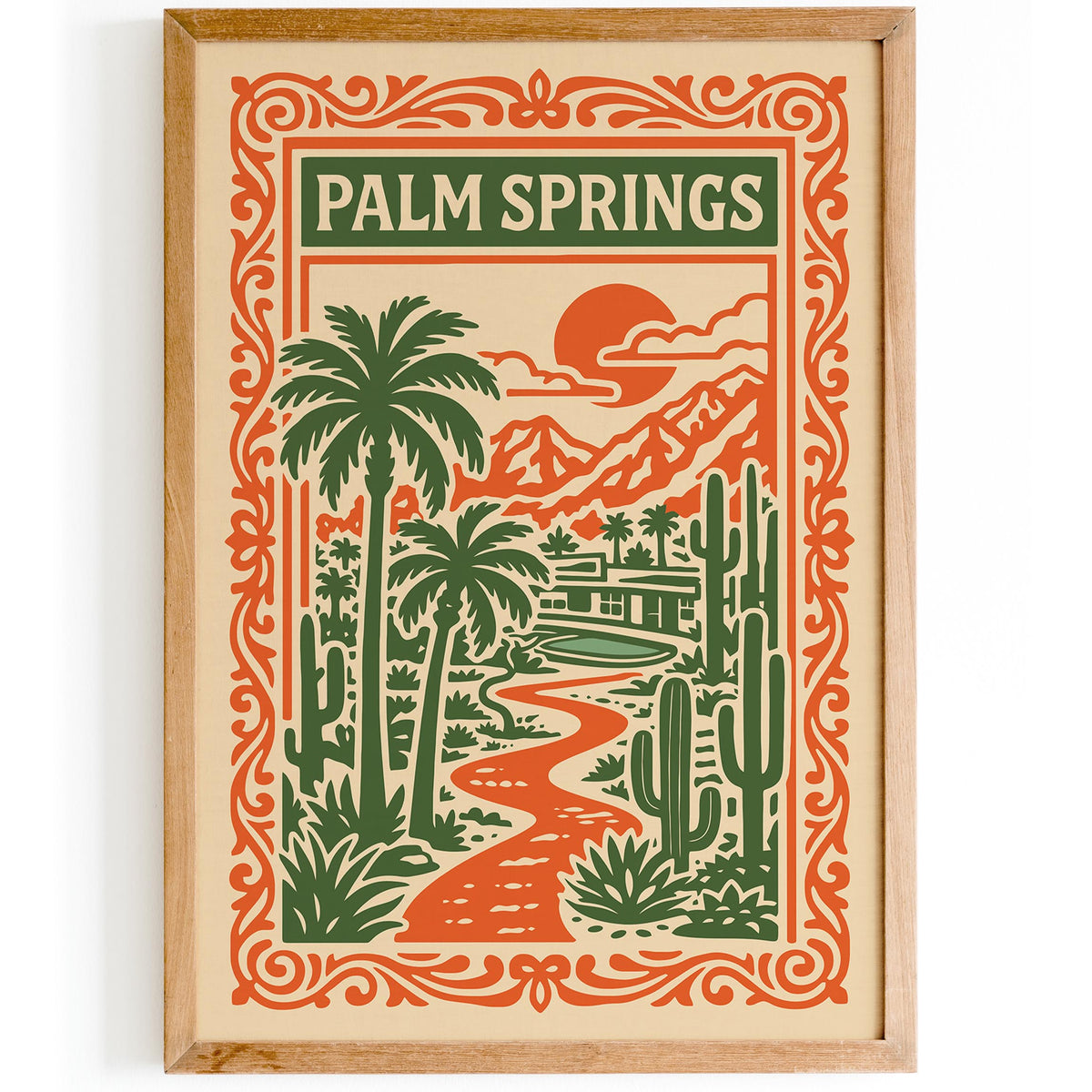 Retro Palm Springs Travel Poster