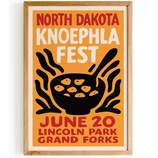 North Dakota Knoephla Fest Poster