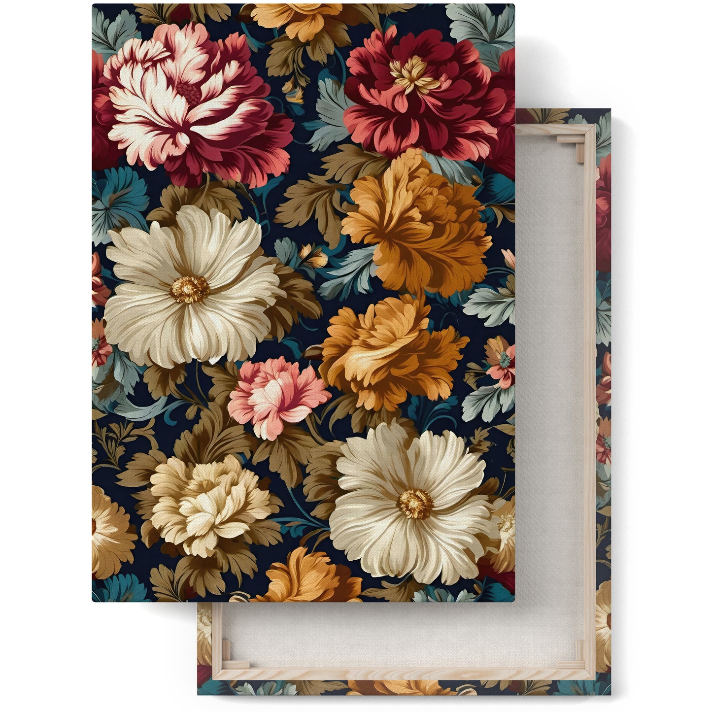 Victorian Baroque Flowers Canvas Art