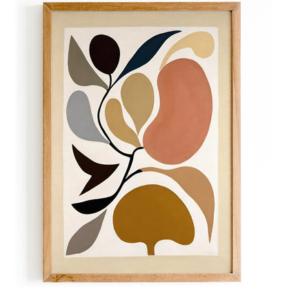 Earth Colors Abstract Nature Poster