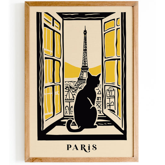 Cat in Parisian Apartmen Poster