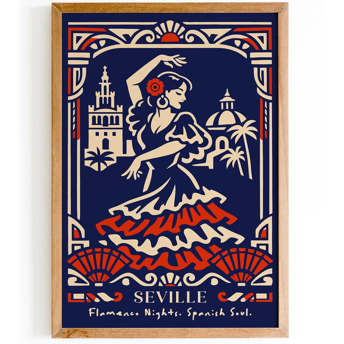 Flamenco Dancer Seville Poster – Spanish Wall Art