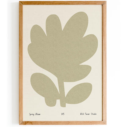 Spring Bloom Minimalist Poster