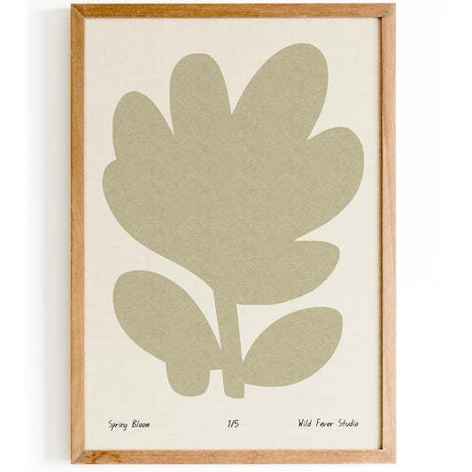 Spring Bloom Minimalist Poster