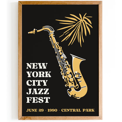 NYC Jazz Fest 1990 Poster Print